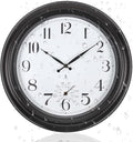 Atomic Outdoor Wall Clock 18 Inch Sealed Outdoor Waterproof Clock by Unknown