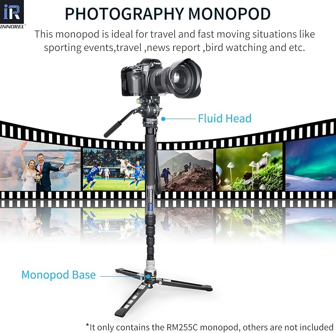 Carbon Fiber Camera Monopod INNOREL RM255C Professional Portable Compact - Image 7