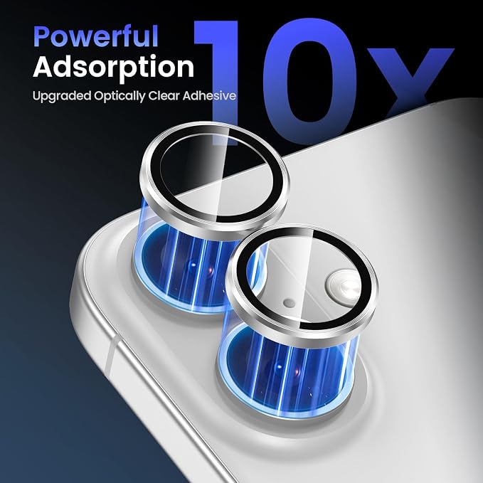 Tensea for iPhone 17 Camera Lens Protector, 9H Tempered Glass Camera Cover - Image 4