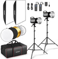 NEEWER 800Ws Studio Monolight Flash Light Kit, S101-400W 5600K Strobe Light by Neewer