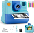 Kids Camera Instant Print, Christmas Birthday Gifts by GREENKINDERKidsCamera