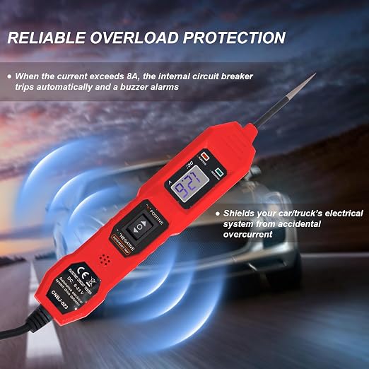 Power Circuit Probe Tester, 6V-24V DC Automotive Car Electric Fuse & Voltage - Image 3