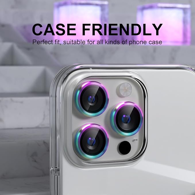 Choiche Compatible for iPhone 16 Pro/iPhone 16 Pro Max Camera Lens Protector - Image 4