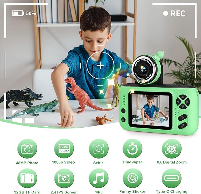 Makolle Kids Camera, Birthday Gifts - Image 6