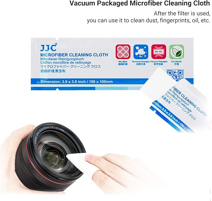 JJC 4 Pockets Filter Case for Round Filter Up to 58mm, Foldout Lens Filter Pouch - Image 6