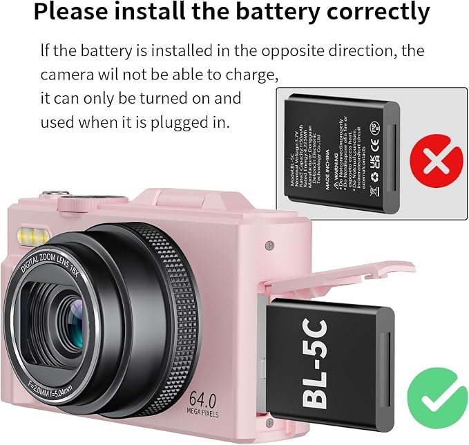 4K Digital Camera for Photography, 64MP Vlogging Camera for YouTube - Image 6