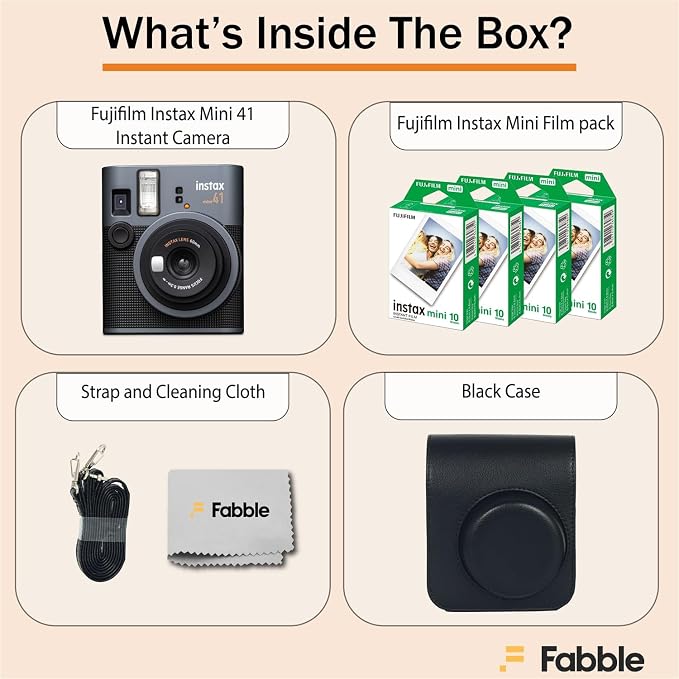 Fujifilm Instax Mini 41 Instant Film Camera Bundle - Image 2