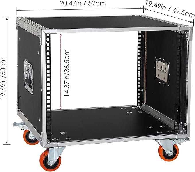 AV Gear Rack 8U Home Audio & Video Stage Stereo Equipment Storage Cabinet Stand - Image 2