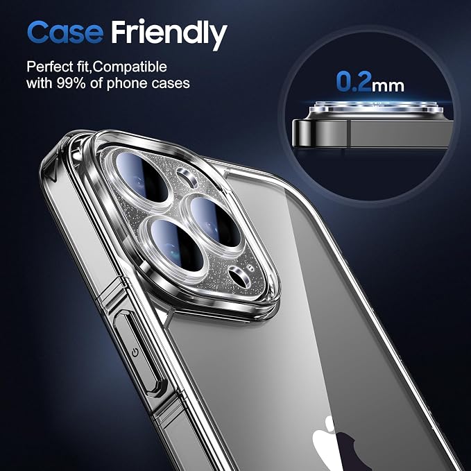 UniqueMe 3 Packs Compatible for iPhone 14 Pro Max/iPhone 14 Pro Camera Lens - Image 6