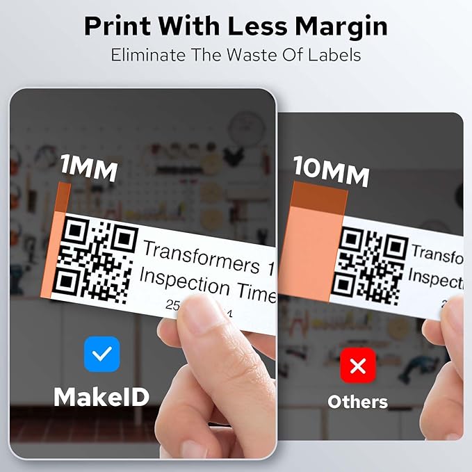 Makeid P31S Portable Industrial Label Printer, Mobile/PC Software. Comes - Image 7