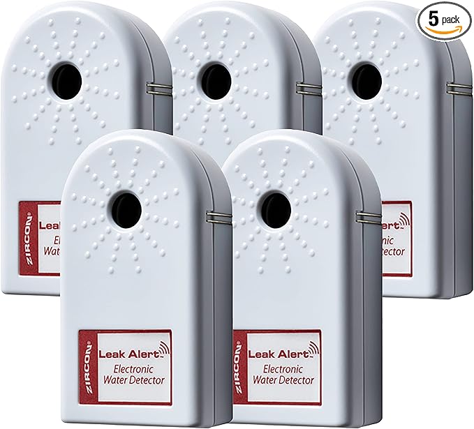 Zircon Leak Alert Water Leak Detector & Flood Sensor Alarm/Water Leak Sensor by Zircon