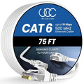 Cat 6 Ethernet Cable 75 ft, 10Gbps High Speed Ethernet Cable, Internet Cable by UltraClarityCables