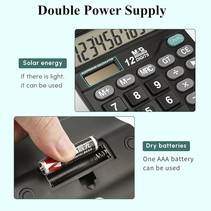 M&G Desk Calculator 12 Digit Office Calculators - Image 4