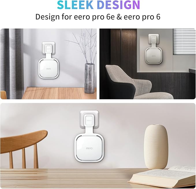 Wall Mount Holder for eero Pro 6e/6 Mesh Wi-Fi System, Outlet Wall Mount Stand - Image 4