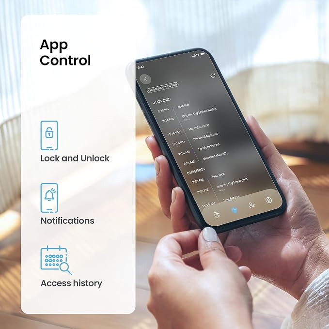 Lockly Secure Pro Smart Lock Wi-Fi, Keyless Entry Digital Keypad Door Lock - Image 5