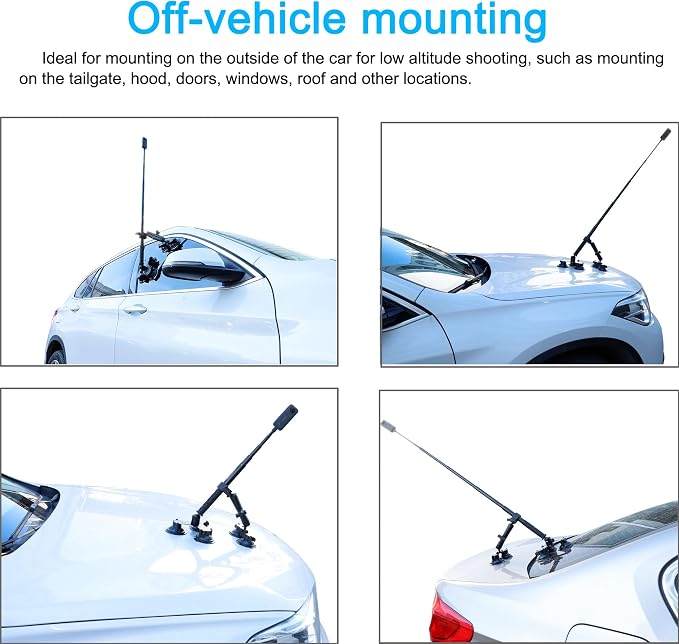 PellKing Suction Car Mount for Insta360 x5, One RS, R Compatible - Image 4
