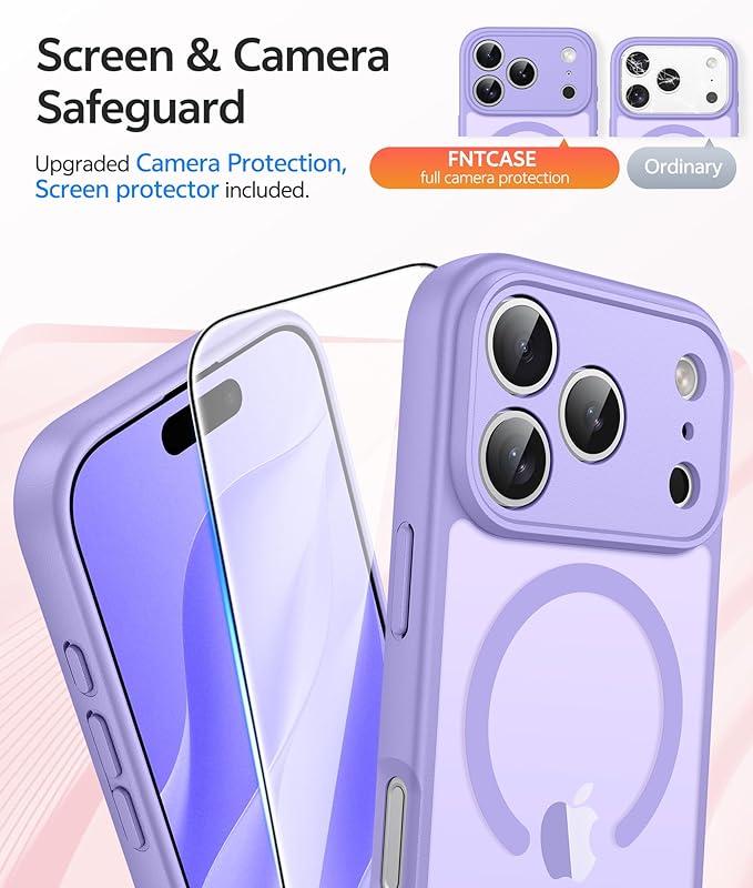 FNTCASE for iPhone 17 Pro Case: Translucent Matte Cases - Image 4