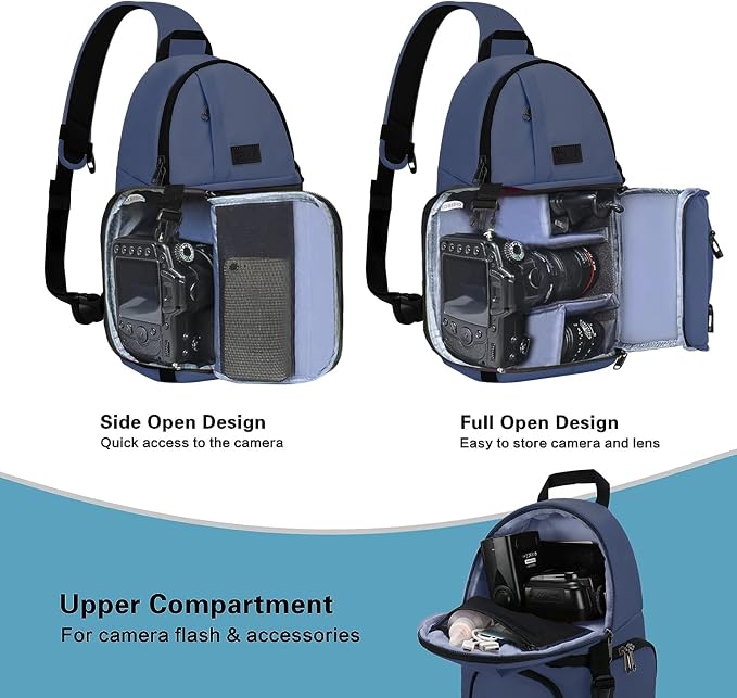 MOSISO Camera Sling Bag, DSLR/SLR/Mirrorless Camera Case Shockproof Photography - Image 2