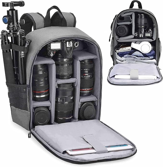Cwatcun Camera Backpack Professional Camera Bag by FocusonCameraBag