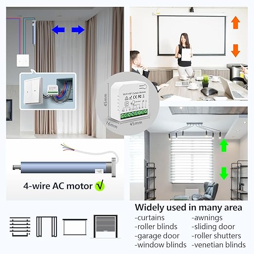 DieseRC 5pcs Wireless Smart Roller Shutter Controller - Image 4
