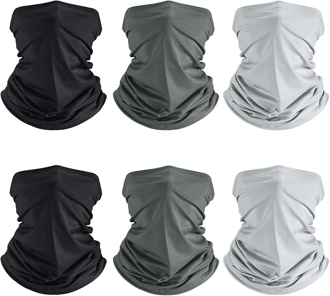 Geyoga 6 Pieces Summer UV Protection Cooling Neck Gaiter Face Clothing Neck by Geyoga