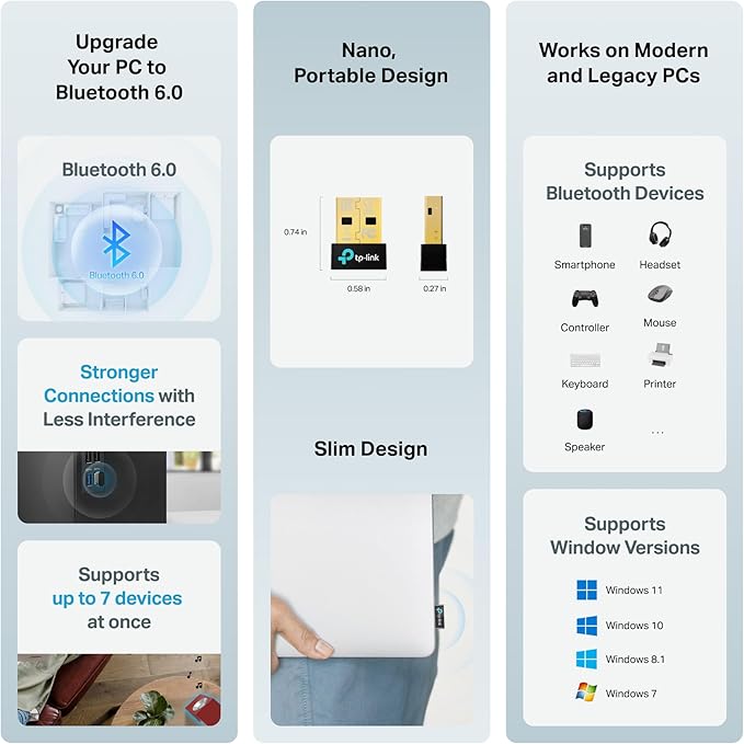TP-Link USB Bluetooth 6.0 Adapter - Image 2