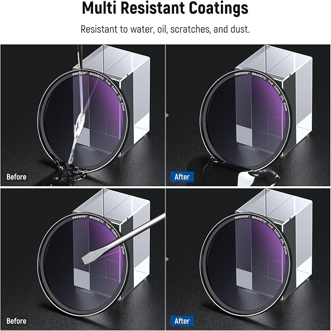 NEEWER 67mm Magnetic CPL Filter Set, Circular Polarizing Multicoated HD - Image 7
