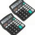 2 Pcs Calculator, 12 Digits Calculators Desktop, Solar and Battery Dual Power by YesBes