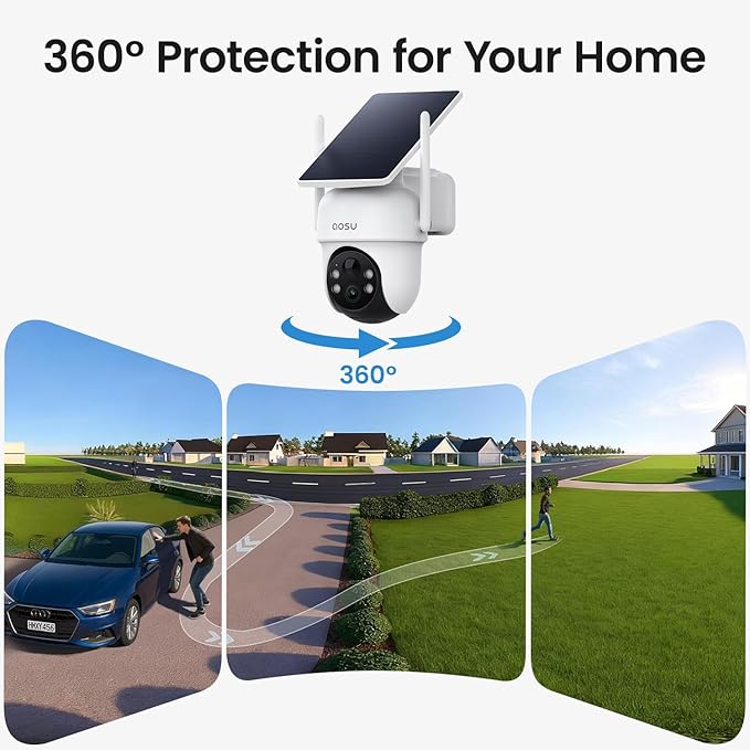 aosu Security Cameras Outdoor Wireless, 2 Cam-Kit, No Subscription Required - Image 4