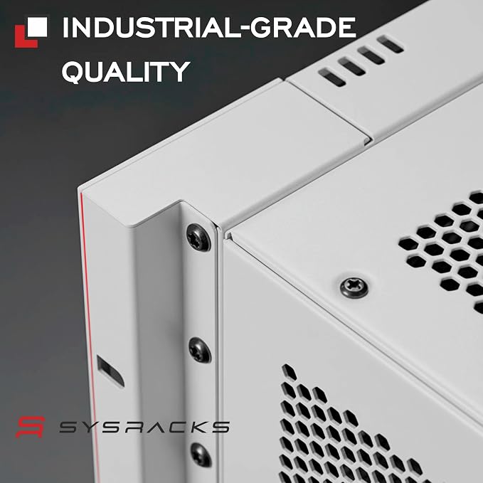 15U Wall Mount Server Rack Cabinet, 19 Inch Network and AV Enclosure, 24 Inch - Image 8