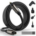 Elecan Optical Audio Cable 25 Ft Digital Audio Toslink Cable Cord-Fiber by Elecan