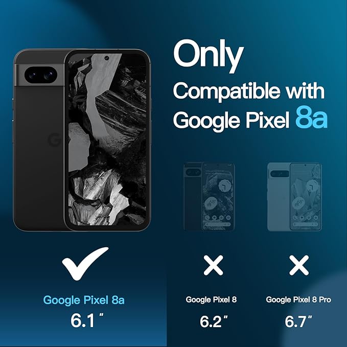 JETech Screen Protector for Google Pixel 8a 6.1-Inch - Image 2