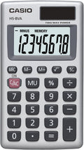 Casio HS-8VA Mini 6-Function Calculator | Large 8-Digit LCD Display | Solar by Casio