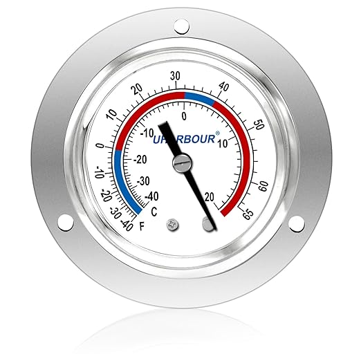 Cooler Thermometer Comercial Freezer Thermometer Capillary Design Refrigeration by UHARBOURINSTRUMENT
