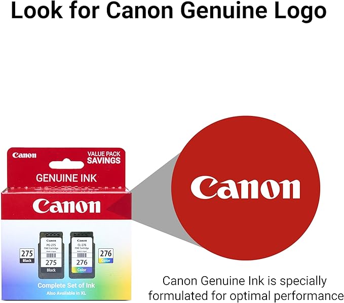 Canon PG-275 / CL-276 Genuine Ink Value Pack, Compatible - Image 5