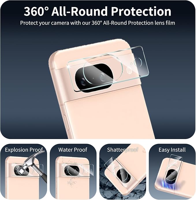 3+3+1-Pack, Screen Protector and Camera Lens Protector - Image 4