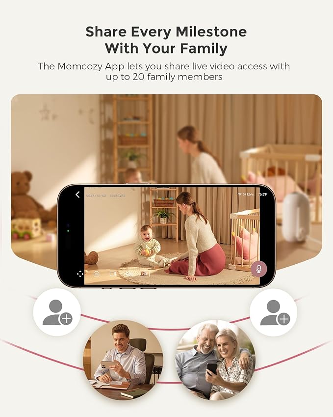 Momcozy BM04 Smart WiFi Baby Monitor - Image 7