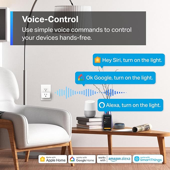 TP-Link Tapo Matter Supported Smart Plug Mini, Compact Design, 15A/1800W Max - Image 6