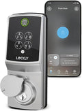 Lockly Secure Pro Smart Lock, 0.2s AI Fingerprint Door Lock, Patented PIN Genie by Lockly