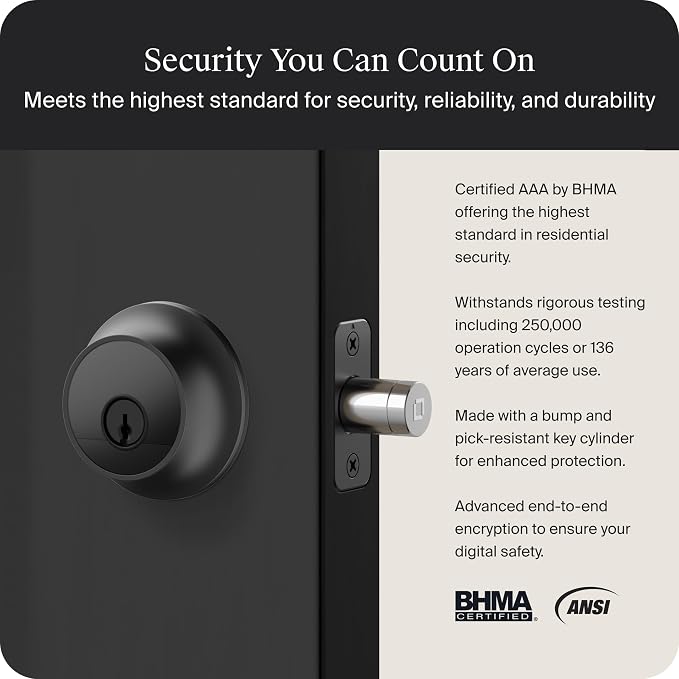 Level Lock Pro - World’s Smallest, Innovative Smart Lock - Matter-Over-Thread - Image 5