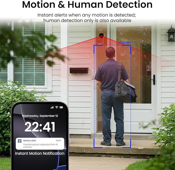 INFIYA 2K Window Cameras for Home Security- 5Ghz & 2.4Ghz WiFi Window Camera - Image 7