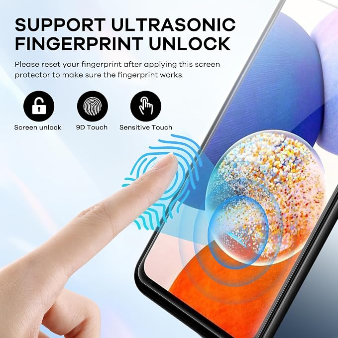 4+4 Pack for Samsung Galaxy A14 5G Screen Protector & Phone Camera Lens - Image 7