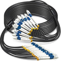 10 Meters 12 Core Industrial TPU LC to LC Outdoor Armored Fiber Optic Cable by YUTIANHOME