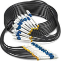 15 Meters 12 Core Industrial TPU LC to LC Outdoor Armored Fiber Optic Cable by YUTIANHOME