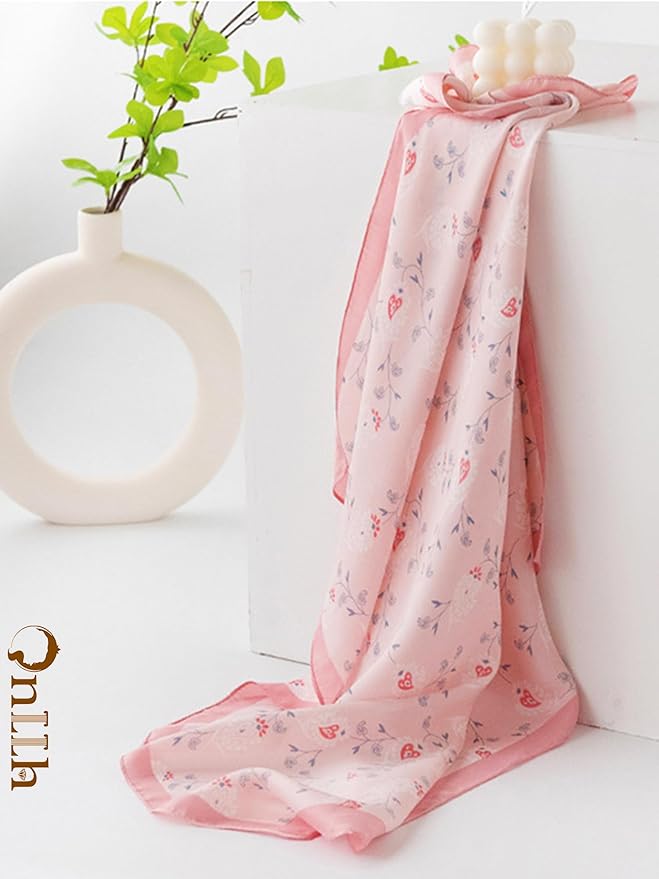 Silky Scarf for Women Lightweight Satin Bandanas Neck Hair Wrap For Sleeping - Image 3