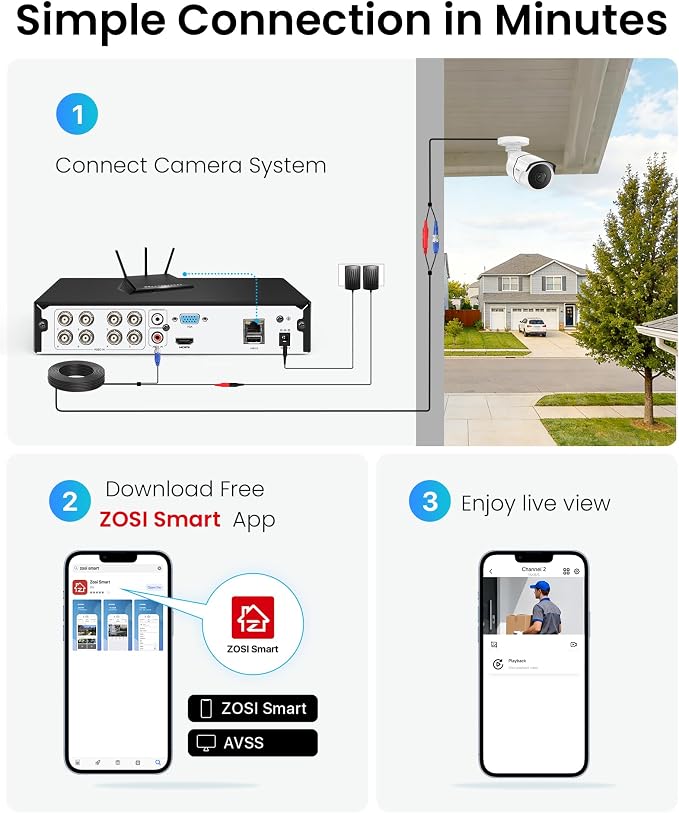 ZOSI 3K Lite Home Security Camera System - Image 7