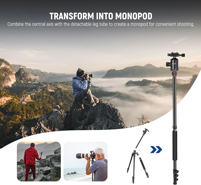 NEEWER 77" Camera Tripod Monopod - Image 6