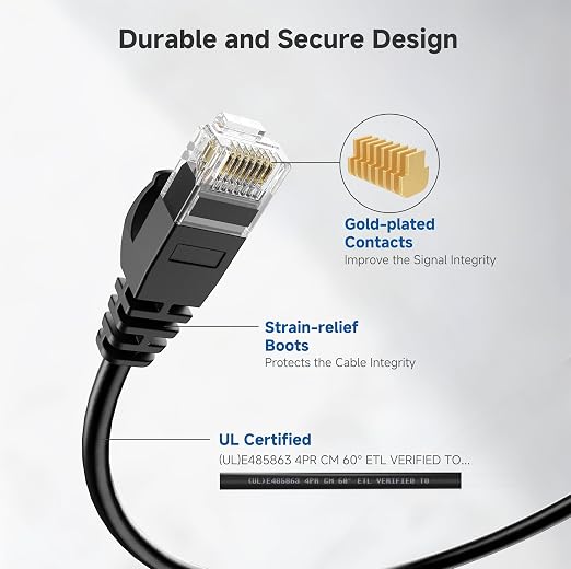 Cable Matters 10Gbps Snagless Cat 6 Ethernet Cable - 25ft - Image 5