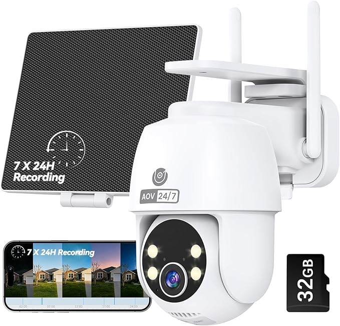 MUBVIEW 24/7 Continuous Recording Wireless Outdoor Security Camera, 2.4G WiFi by MUBVIEW