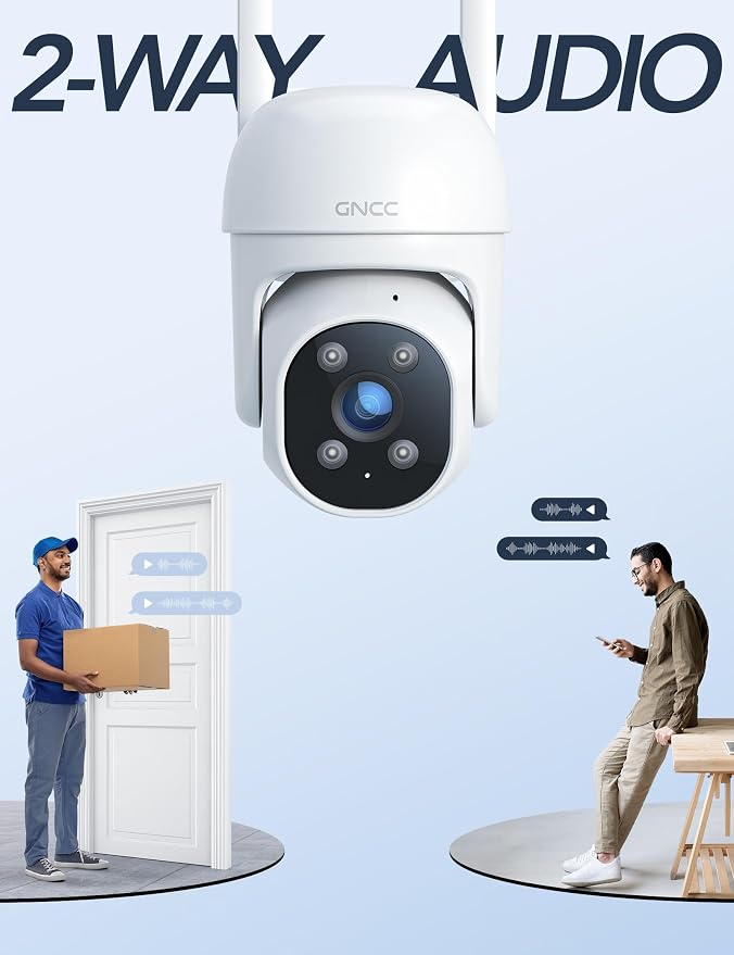 GNCC 2.4GHz Outdoor Security Camera, 1080P Cameras - Image 5